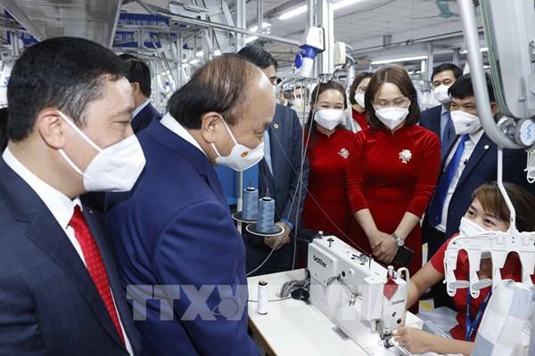 Chủ tịch nước:  Vinatex cần phấn đấu có 30 thương hiệu dệt may ngang tầm thế giới