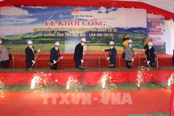 Yên Bái khởi công đường nối Quốc lộ 32 với cao tốc Nội Bài - Lào Cai