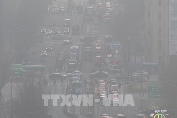 Bụi mịn bao phủ phần lớn Hàn Quốc