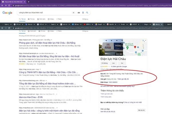 Điện lực miền Trung cảnh báo tình trạng mạo danh tổng đài với mục đích xấu