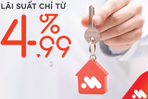 MSB hỗ trợ vay mua nhà với lãi suất từ 4,99%/năm