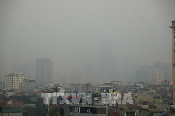  Không khí tại một số điểm ở Hà Nội ô nhiễm ở mức đỏ