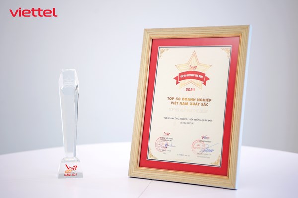 Viettel đứng đầu Top 50 doanh nghiêp xuất sắc nhất Việt Nam