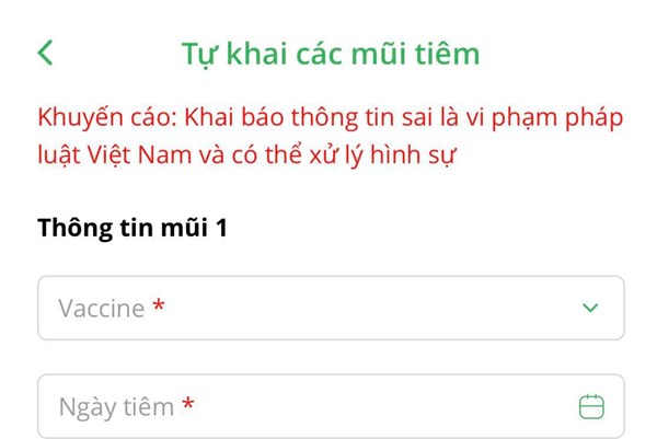 PC-COVID bổ sung tính năng để người dùng chủ động cập nhật thông tin tiêm vaccine