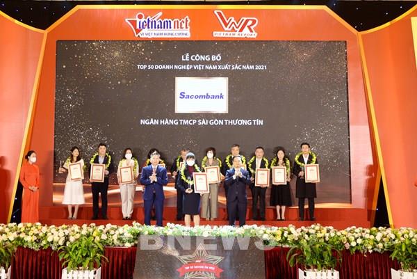 Sacombank vào Top 50 doanh nghiệp xuất sắc Việt Nam năm 2021