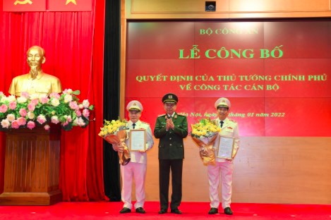 Bổ nhiệm 2 Thứ trưởng Bộ Công an 