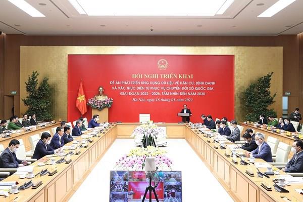 Thủ tướng: Nỗ lực xây dựng thành công cơ sở dữ liệu lớn về người dân, thúc đẩy chuyển đổi số quốc gia