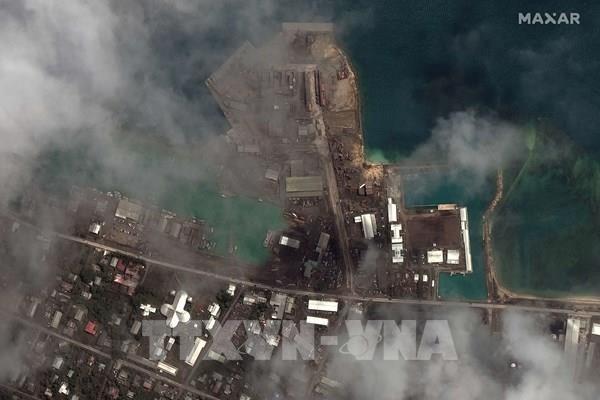 Tonga xác nhận thiệt hại lớn trong vụ núi lửa phun trào gây sóng thần