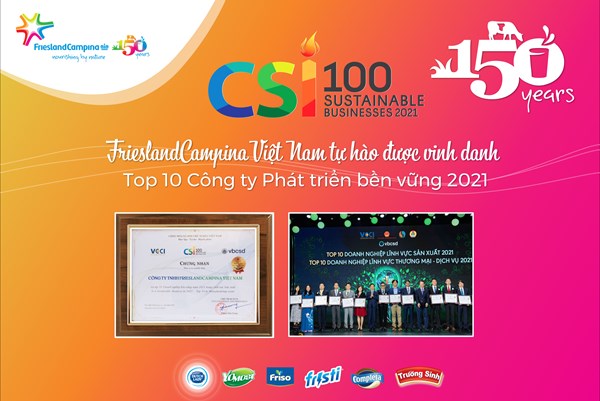 Phát triển bền vững- Kim chỉ nam đi đến thành công của FrieslandCampina Việt Nam