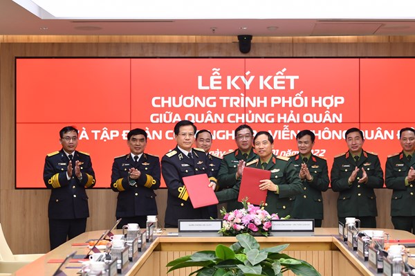 ﻿  Viettel và Quân chủng Hải Quân ký kết hợp tác giai đoạn 2022-2025