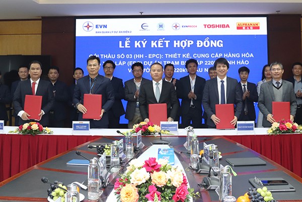 Ký hợp đồng EPC dự án Trạm biến áp 220 kV Vĩnh Hảo và đường dây đấu nối