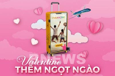 Vietnam Airlines ưu đãi giảm giá dịp lễ Tình nhân 14/2