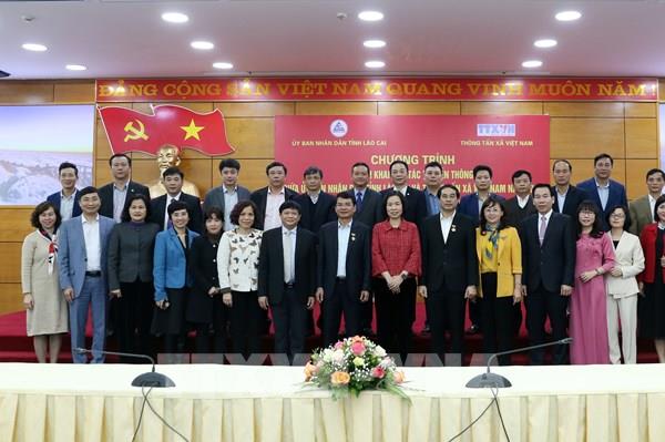 Tăng cường hợp tác truyền thông giữa Thông tấn xã Việt Nam và tỉnh Lào Cai