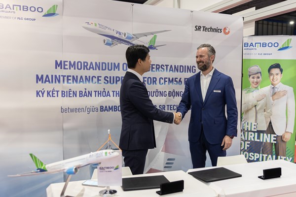 Bamboo Airways và SR Technics ký hợp đồng trị giá 60 triệu USD