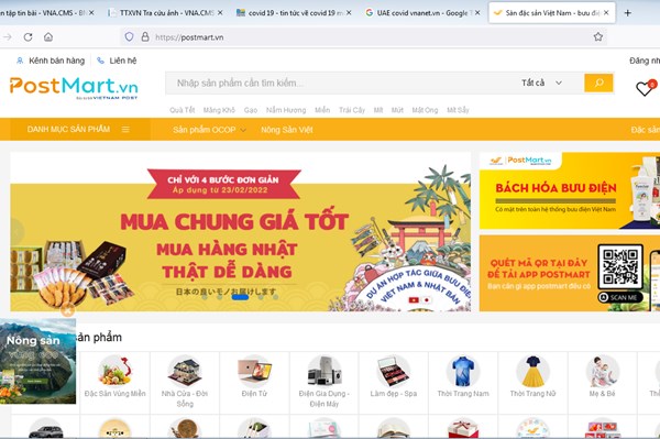 7,5 triệu hộ nông dân sẽ có cơ hội lên sàn thương mại điện tử Postmart.vn