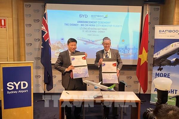 Bamboo Airways công bố đường bay Thành phố Hồ Chí Minh - Sydney