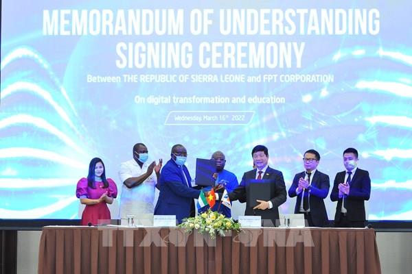 FPT và Cộng hòa Sierra Leone ký kết thỏa thuận hợp tác chuyển đổi số quốc gia