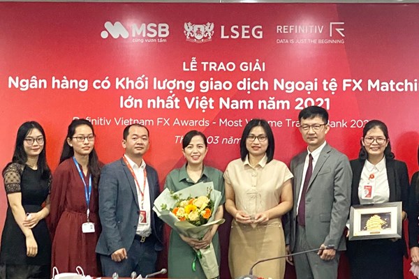 MSB được ghi nhận là ngân hàng có khối lượng giao dịch ngoại tệ lớn nhất Việt Nam