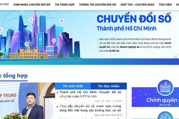 Tp. Hồ Chí Minh chính thức có Cổng thông tin chuyển đổi số
