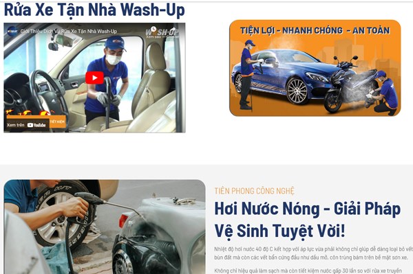Tp Hồ Chí Minh ra mắt dịch vụ rửa xe ứng dụng công nghệ thông minh