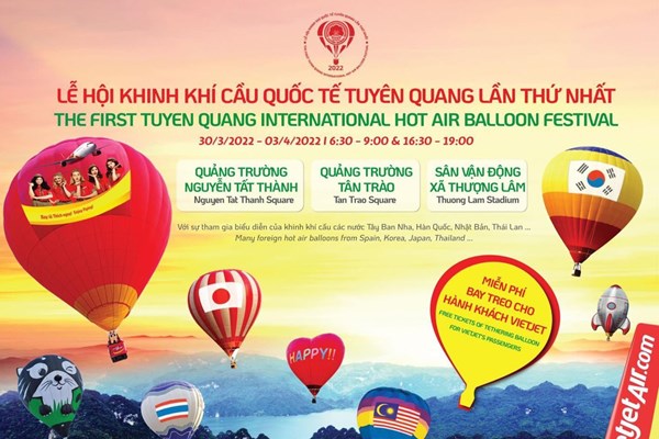 Sắp diễn ra Lễ hội Khinh khí cầu quốc tế Tuyên Quang 2022