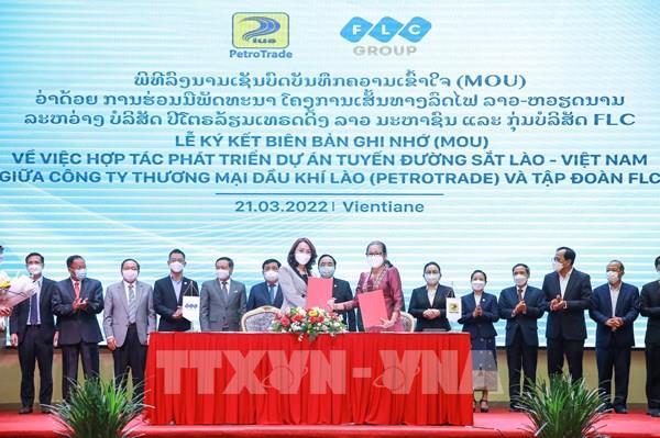 FLC và PetroTrade hợp tác phát triển dự án đường sắt kết nối Lào – Việt Nam
