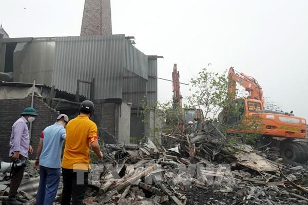 Hà Nội cưỡng chế phá dỡ nhiều công trình trái phép trên đất nông nghiệp tại Hoài Đức