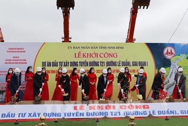 Ninh Bình đồng loạt khởi công nhiều tuyến đường quy mô lớn