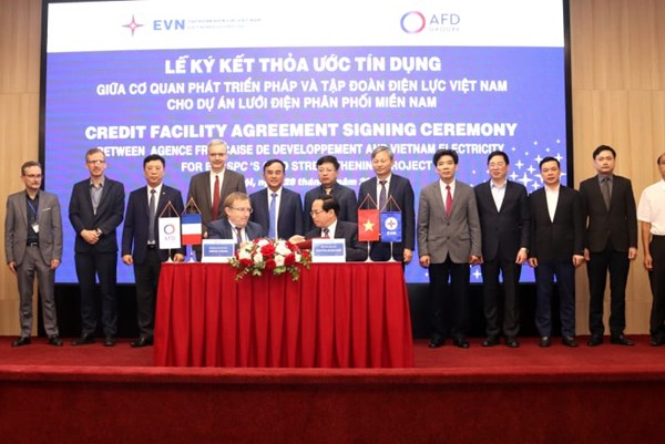 EVN và AFD ký kết khoản vay 80 triệu Euro cho dự án lưới điện phân phối miền Nam