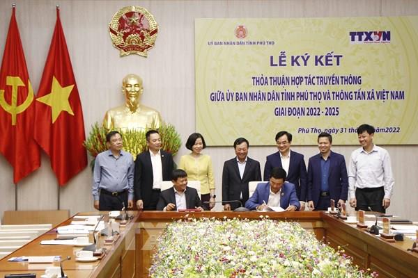 Tăng cường hợp tác truyền thông giữa Thông tấn xã Việt Nam và tỉnh Phú Thọ trong tình hình mới