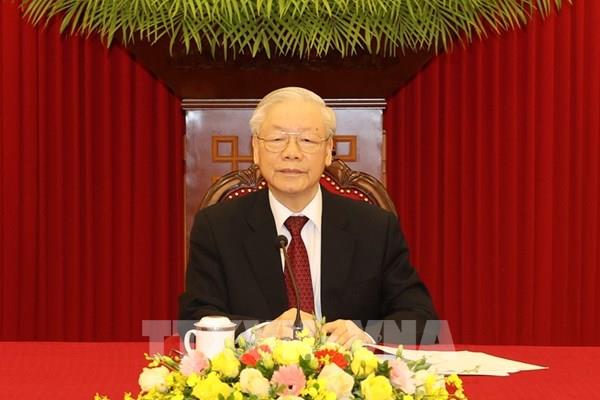 Tổng Bí thư Nguyễn Phú Trọng điện đàm cấp cao với Thủ tướng Liên bang Đức