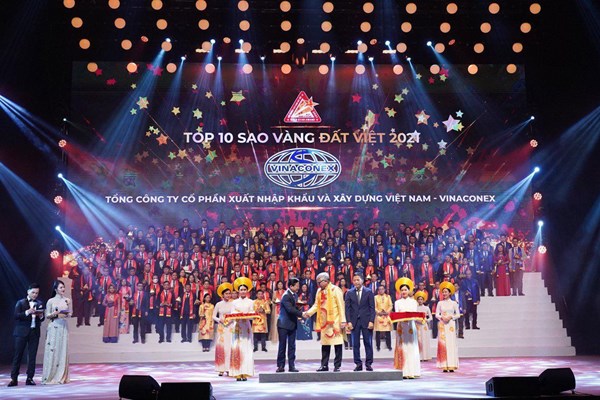Vinaconex ghi danh trong "Top 10 Sao Vàng đất Việt 2021"