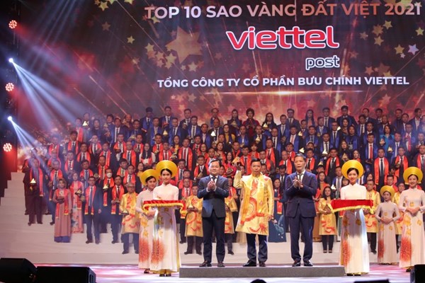Viettel Post doanh nghiệp logistics duy nhất lọt TOP 10 Sao Vàng Đất Việt 2021