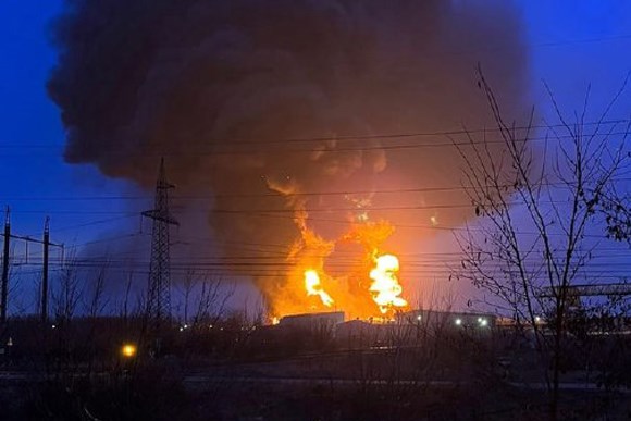 Cháy tại kho chứa dầu mỏ của Nga ở khu vực Belgorod