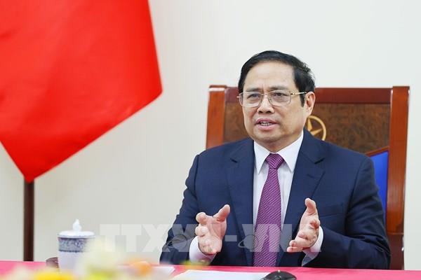 Thủ tướng Phạm Minh Chính điện đàm với Giám đốc điều hành Diễn đàn Kinh tế thế giới