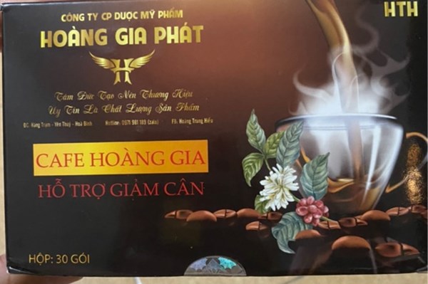 Cafe giảm cân Hoàng Gia chứa chất cấm