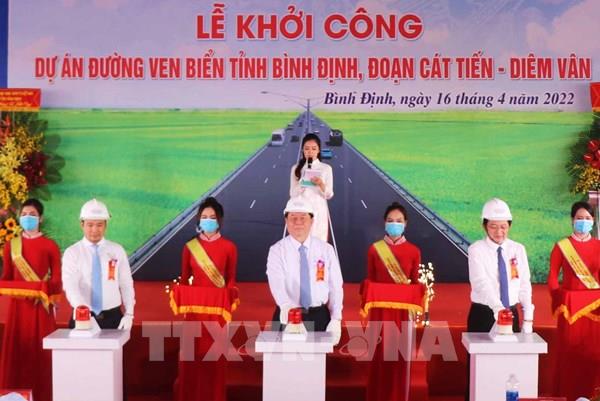 Bình Định khởi công tuyến đường ven biển đoạn Cát Tiến – Diêm Vân