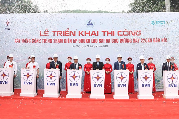 EVN xây dựng Trạm biến áp 500kV Lào Cai và các đường dây 220kV đấu nối