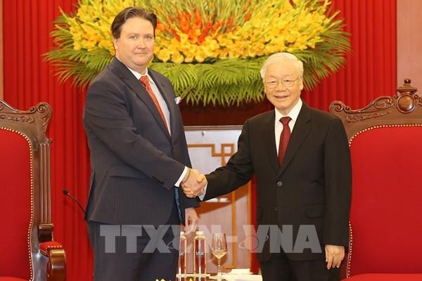 Tổng Bí thư Nguyễn Phú Trọng tiếp Đại sứ Hoa Kỳ tại Việt Nam