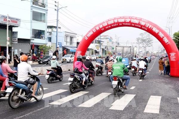 Thông xe dự án Sửa chữa và nâng cấp đường Tỉnh lộ 9 (Đặng Thúc Vịnh)