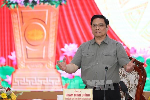 Thủ tướng Phạm Minh Chính làm việc với lãnh đạo chủ chốt tỉnh Sóc Trăng