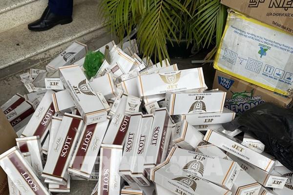 Ninh Thuận: Tiêu hủy hơn 35.600 bao thuốc lá nhập lậu, thuốc lá giả các loại