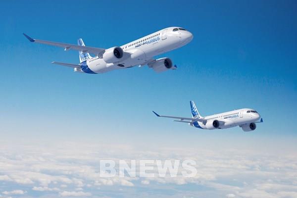 Máy bay Airbus A220 bay trình diễn tại khu vực châu Á-Thái Bình Dương