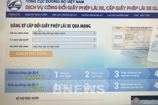 Nguyên nhân nào cấp đổi giấy phép lái xe trên Cổng dịch vụ công Quốc gia thấp?