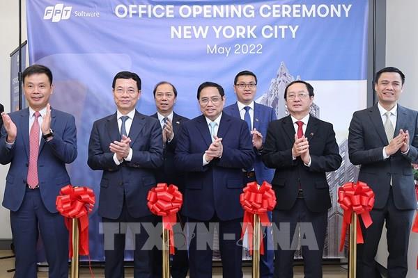 Thủ tướng Phạm Minh Chính dự khai trương Văn phòng FPT tại New York