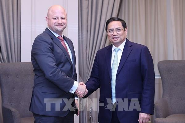 Thủ tướng Phạm Minh Chính tiếp các quỹ đầu tư, tập đoàn kinh tế Hoa Kỳ