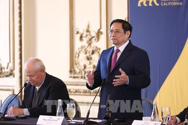 Thủ tướng mong muốn các đối tác Hoa Kỳ thúc đẩy hợp tác đổi mới sáng tạo khởi nghiệp