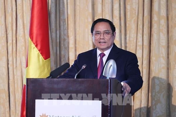 Thủ tướng đề nghị các doanh nghiệp Hoa Kỳ đầu tư phát triển thị trường vốn Việt Nam 