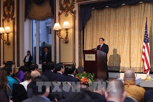 Thủ tướng Phạm Minh Chính gặp mặt kiều bào tại Hoa Kỳ
