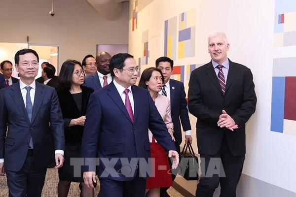Thủ tướng Phạm Minh Chính thăm các tập đoàn công nghệ hàng đầu thế giới